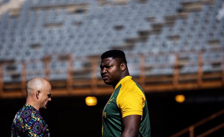 Ntuthuko Mchunu in Boks training