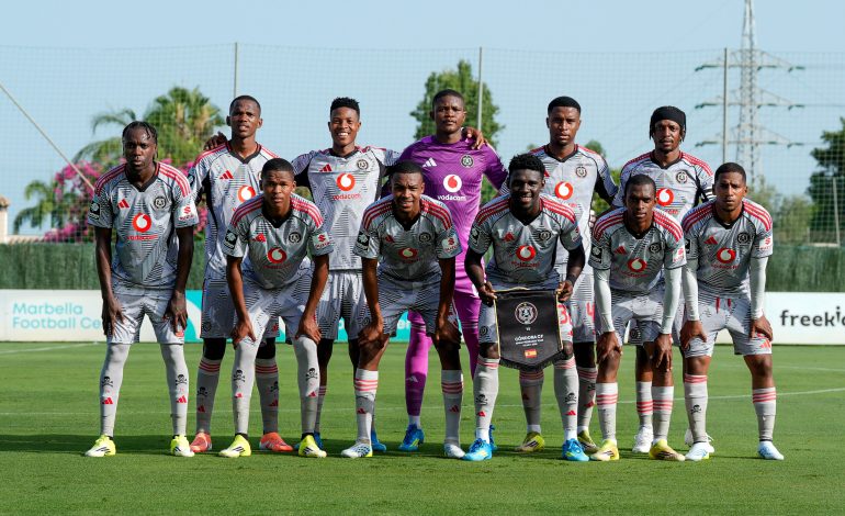 Ouaddou Prepares New-Look Pirates For Massive Cádiz Clash in Spain 2 Orlando Pirates squad in Spain