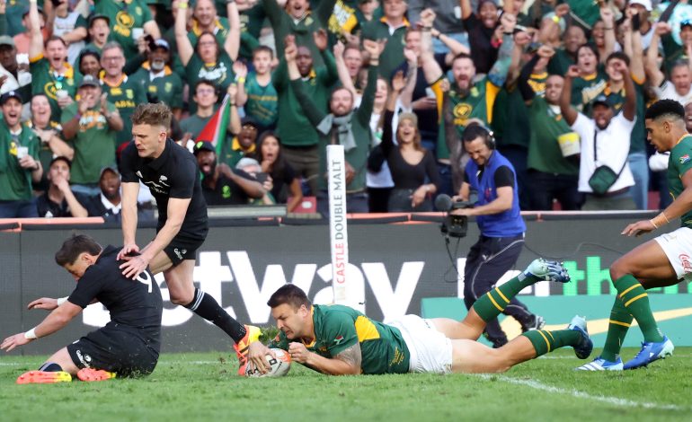 All Blacks Defeat Springboks In Greatest Rivalry Series Opener At Ellis Park