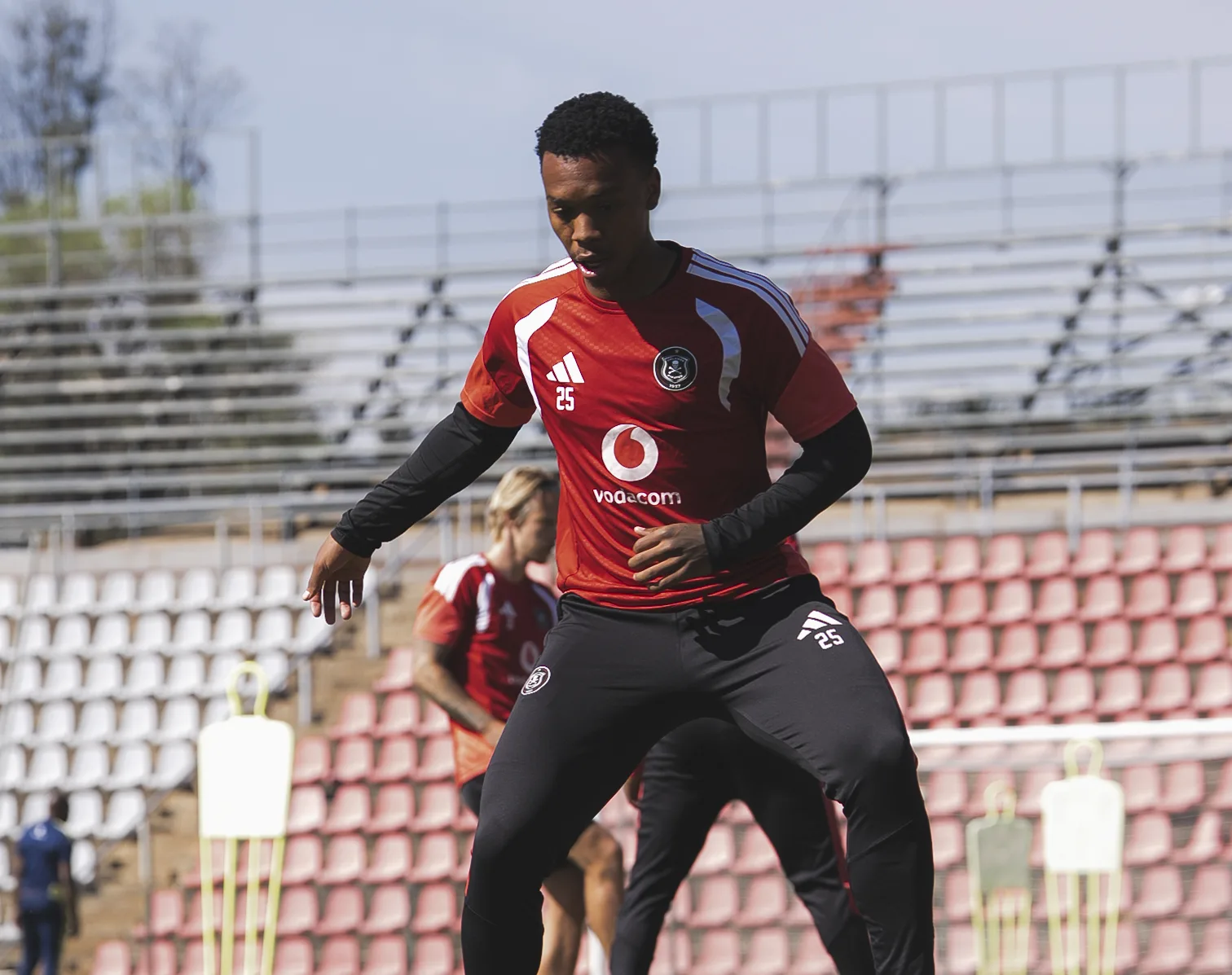 Ouaddou Hails Radiopane After Goal And Assist Pirates Win 3 Boitumelo Radiopane at Pirates training