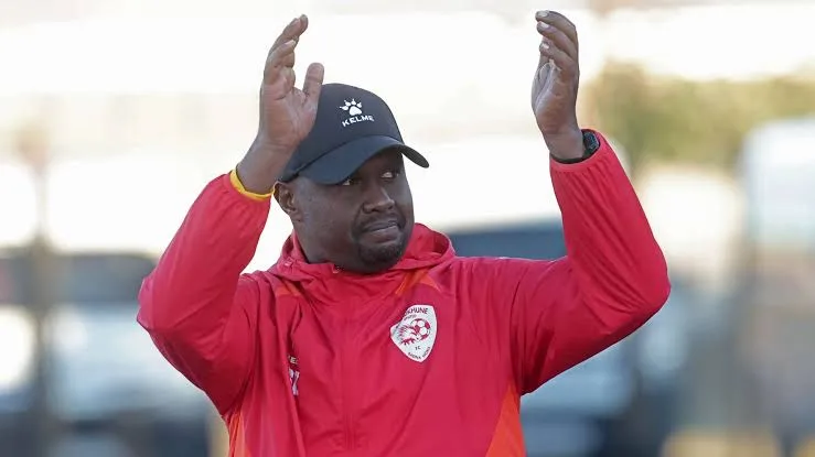 Cedric Kaze clapping at Sekhukhune United