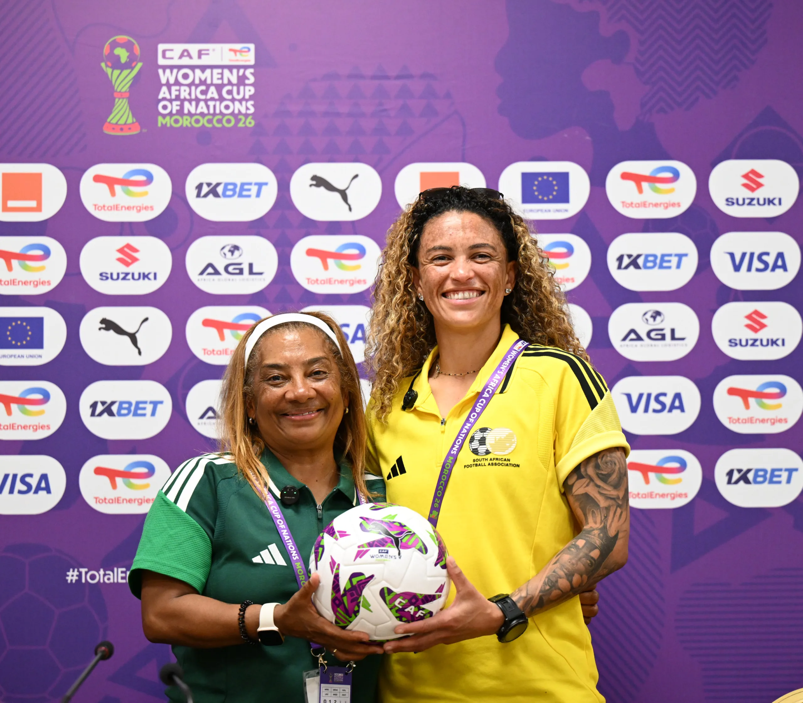 Ellis Outlines Banyana’s Must-Win Plan In Casablanca 3 Desiree Ellis and Kaylin Swart