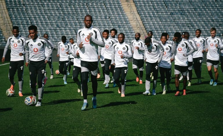Evidence Makgopa at Pirates training