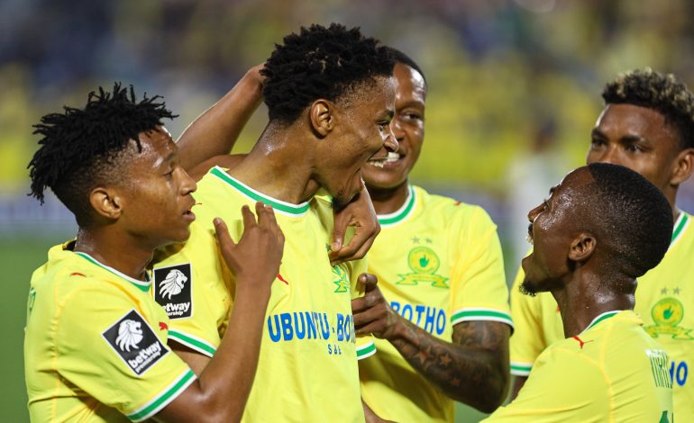Cardoso: "Records Are Beautiful, But Trophies Matter Most" 1 Malibongwe Khoza celebrate the goal against Marumo Gallants