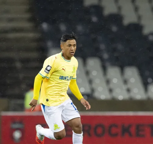 Super-Sub Mkhulise Scores Stoppage-Time Brace As Sundowns Mount Dramatic Comeback Over Galaxy 1 Marcelo Allende against TS Galaxy
