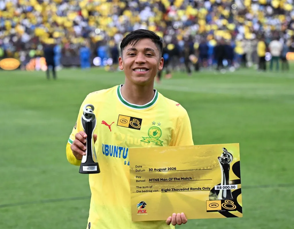 Cardoso Criticizes PSL Midfielder Award Decision To Appollis After Allende MTN8 Masterclass 3 Marcelo Allende with MTN8 man of the match