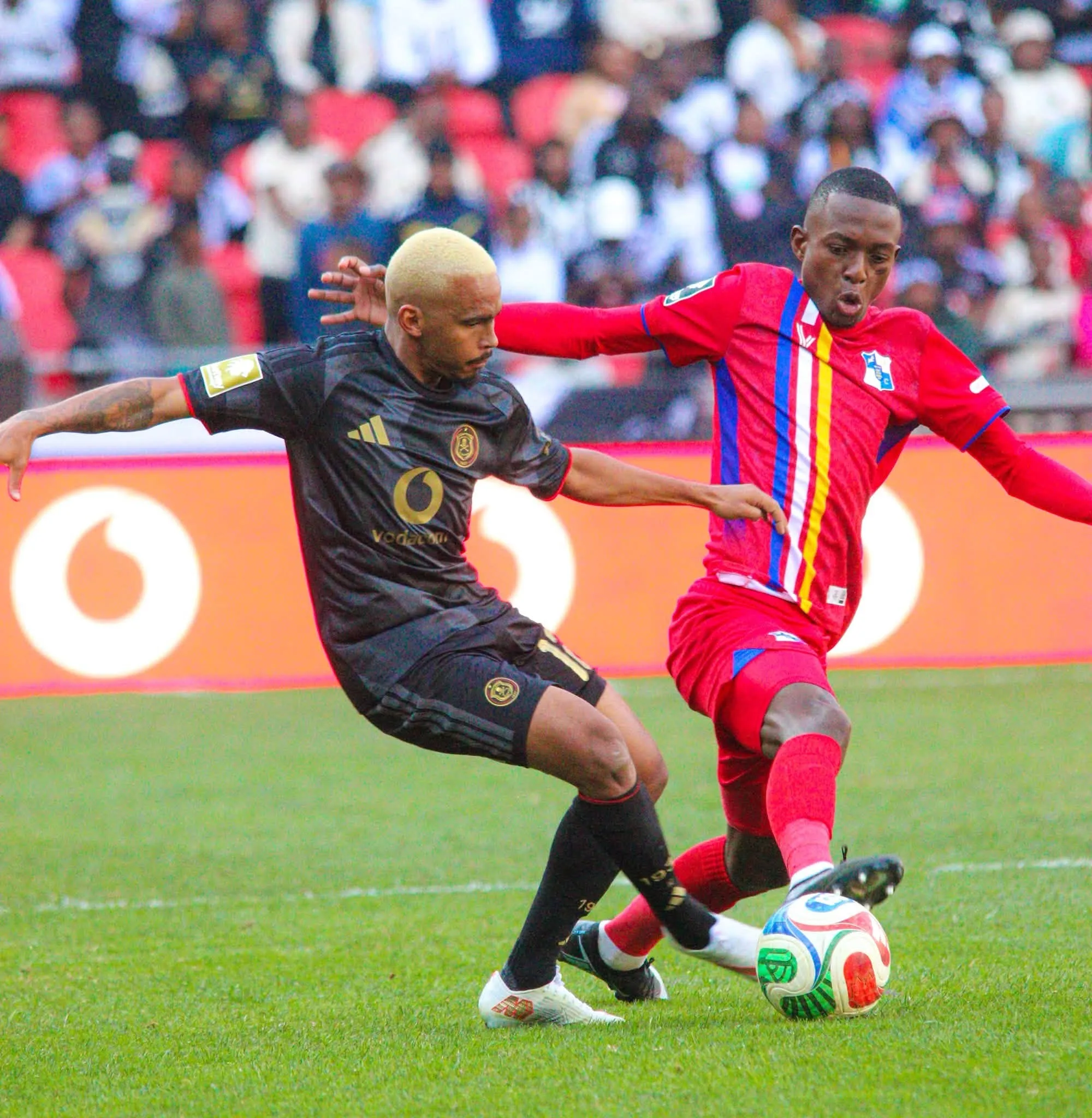 Pupuma Praises Squad Mentality Despite Top-Flight Debut Loss To Pirates 3 Oswin Appollis against Milford one