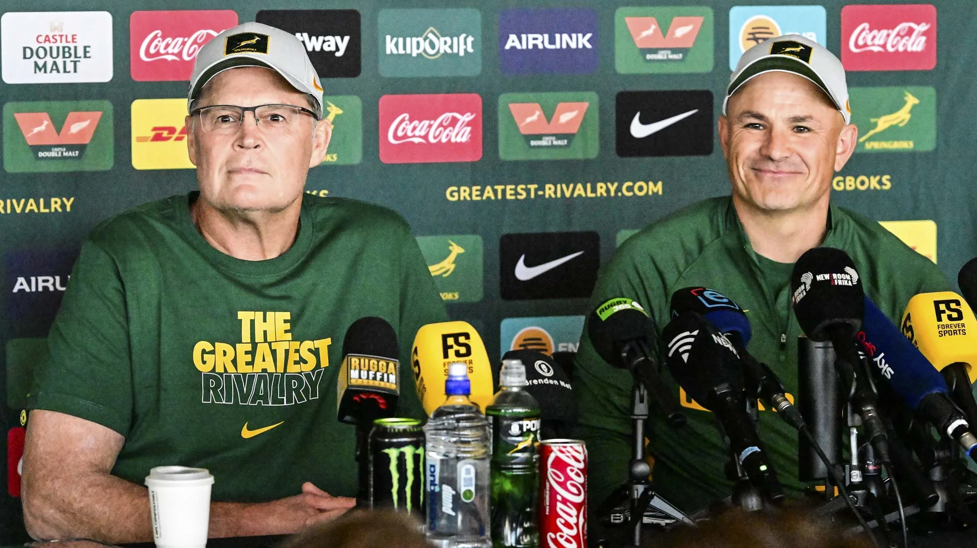 Rassie Erasmus and Jaco Peyper ahead of Rugby's Greatest Rivalry
