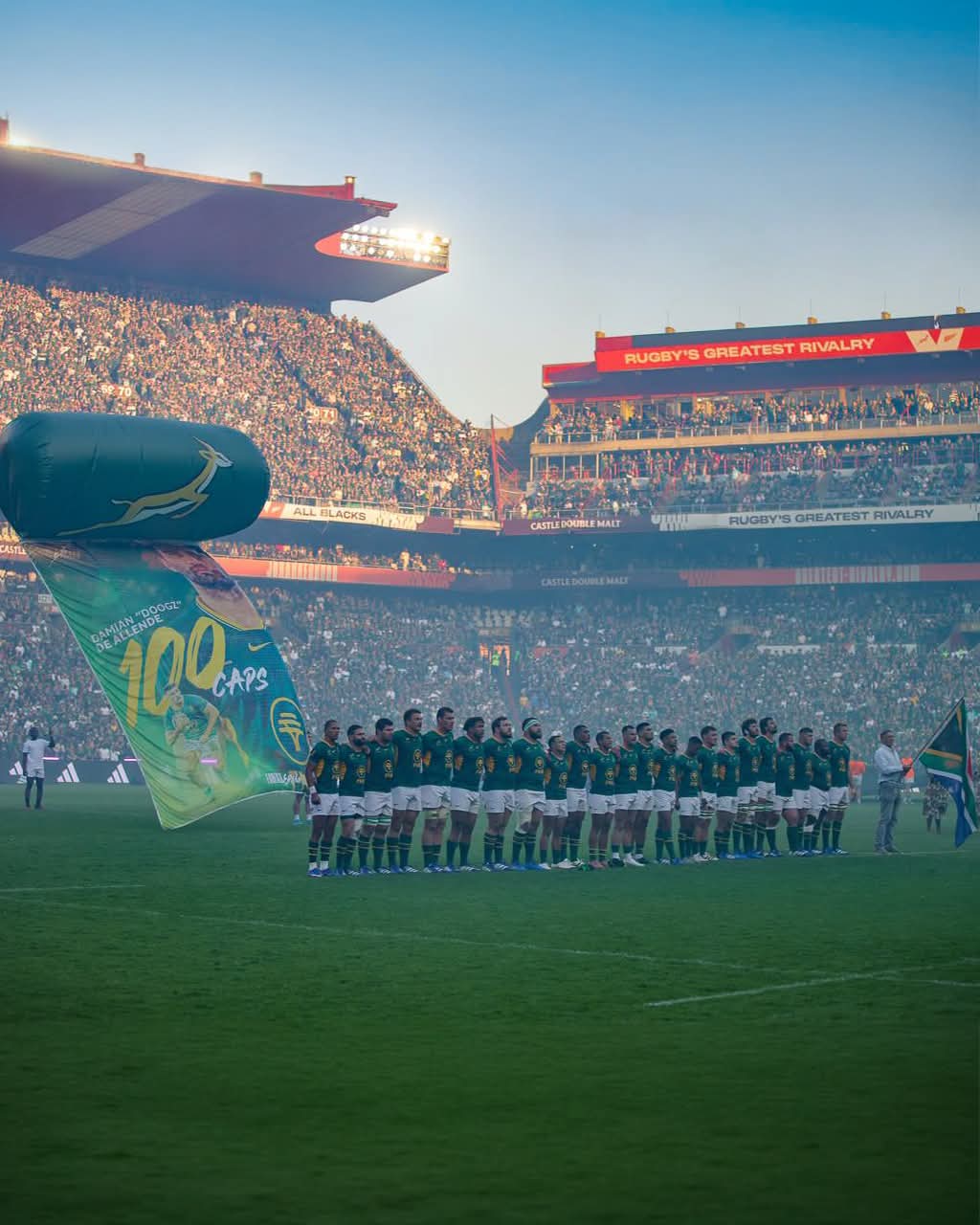 Springboks ahead of All Blacks at Ellis Park