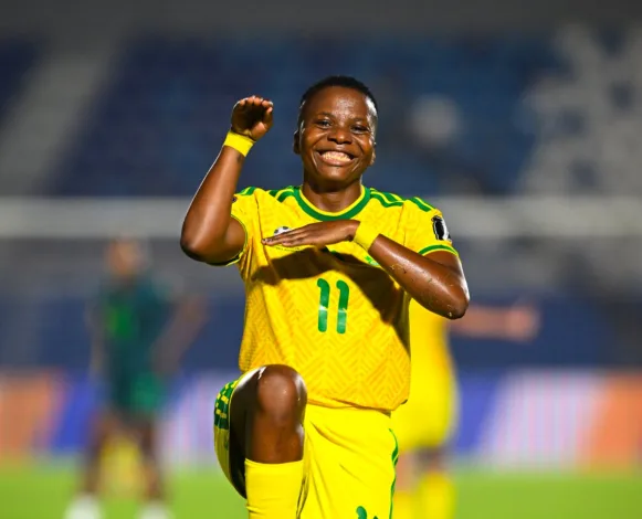 Thembi Kgatlana against Nigeria