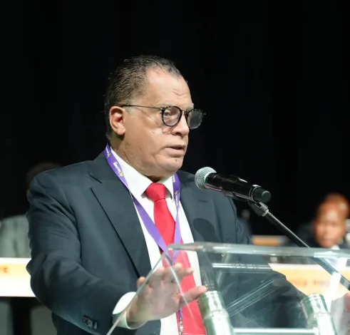 Breaking: Jordaan Re-elected SAFA President After Decisive Victory Over Sandile Zungu 2 Danny Jordaan at the congress one