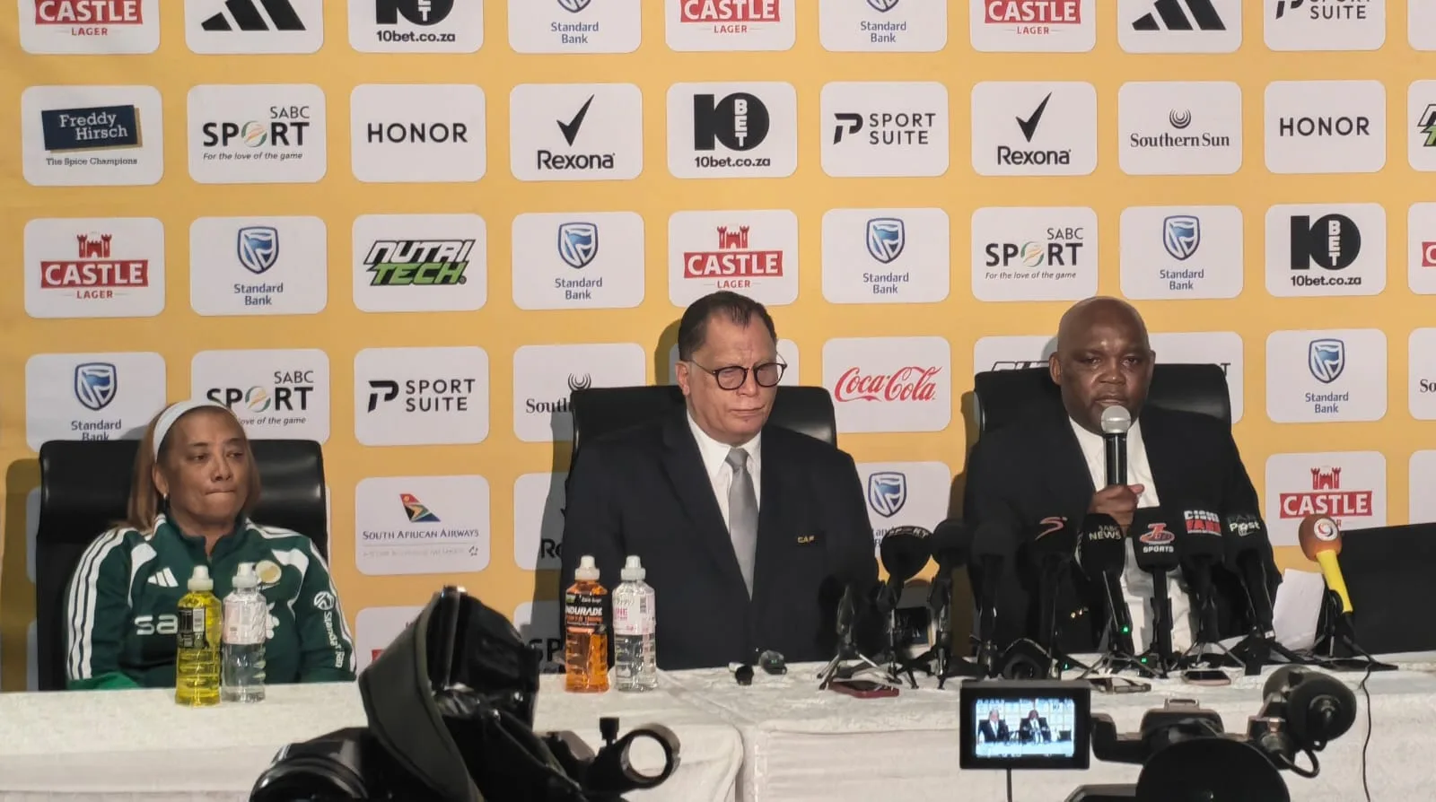 Desiree Ellis, Danny Jordaan and Pitso Mosimane