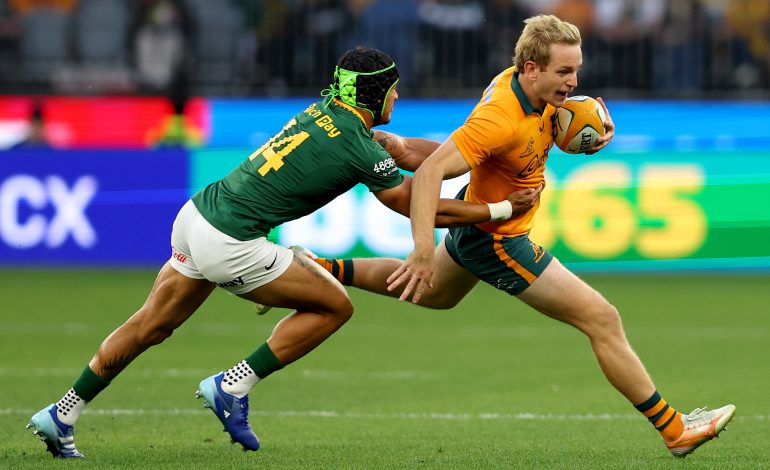 Springboks Fall To Wallabies In Wild Perth Test Match After 11-Man Yellow Card Chaos 2 Edwil van der Merwe against Australia