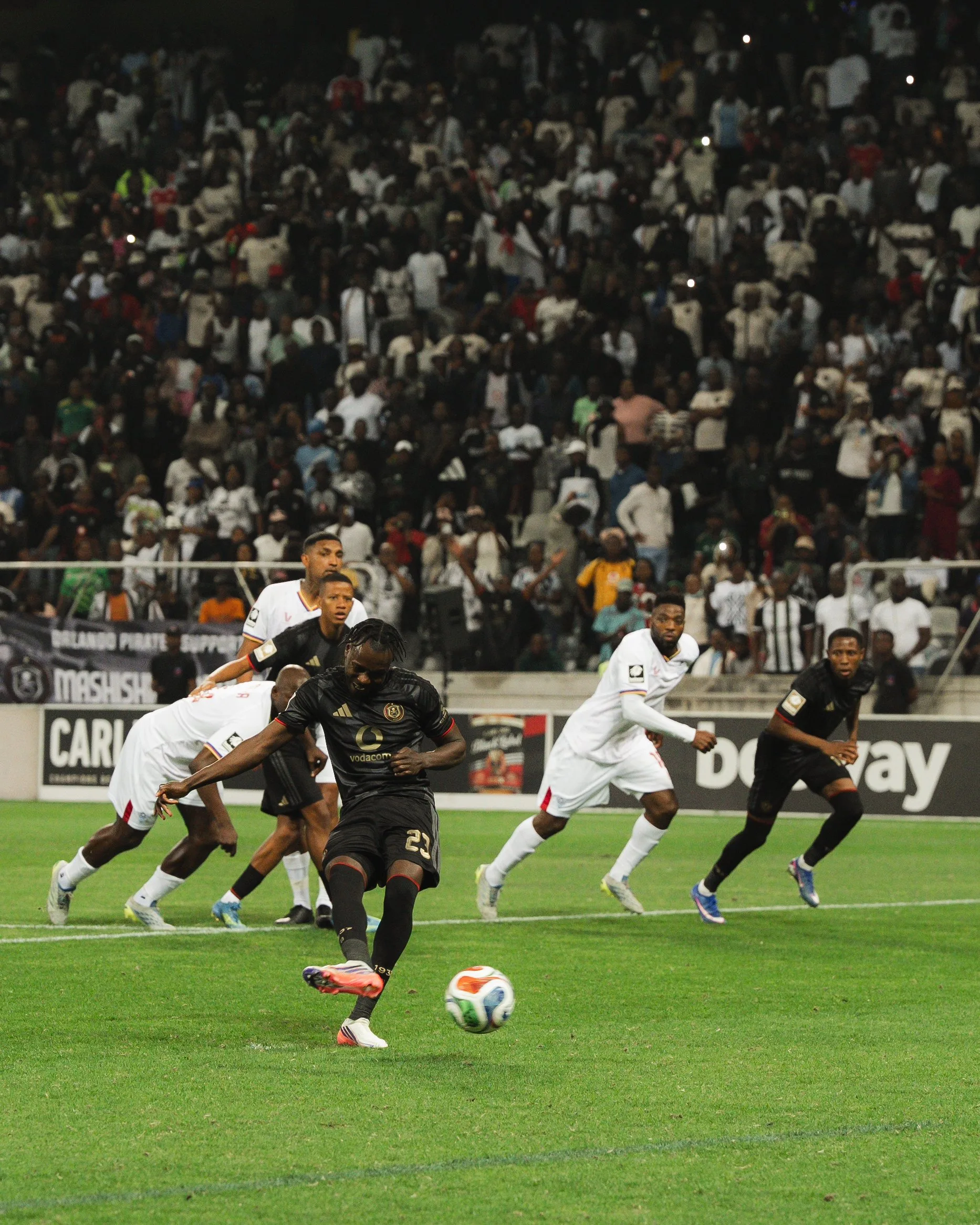Mbuthuma's Sensational Chip Seals Pirates Rout Over Kruger United 3 Ghampani Lungu converting the penalty jpeg