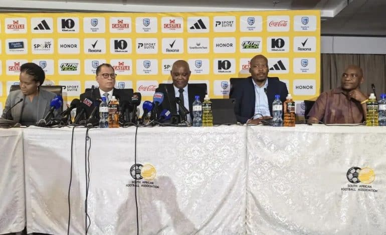 Pitso Mosimane, Danny Jordaan, Lydia Monyepao, Linda Zwane, Molefi Ntseki