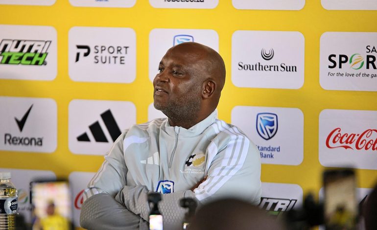 Mosimane Aims To Mirror Springboks' Depth Model In Bafana Revolution 2 Pitso Mosimane at the Bafana Bafana press conference