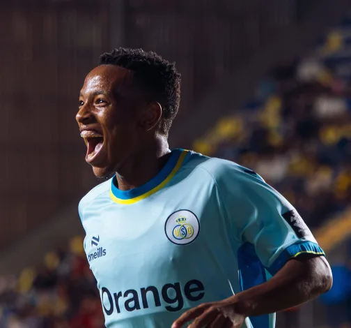 "From Superstar To Anonymous": Mofokeng Reveals Reality Of Belgian Life After Pirates 1 Relebohile Mofokeng celebrating against Sint-Truiden