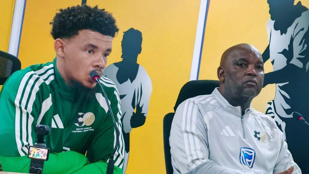 Mosimane Refuses To Underestimate Eritrea In Egypt Encounter 3 Ronwen Williams with Pitso Mosimane