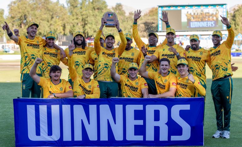 South Africa crowned champions of the T20I Tri-Series in Namibia