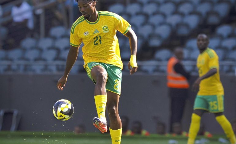 Okon Relishes Bafana Challenge Against Egypt 2 Ime Okon against Guinea