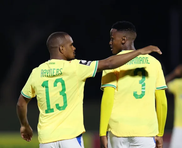 Iqraam Rayners and Khulumane Ndamane against Richards Bay