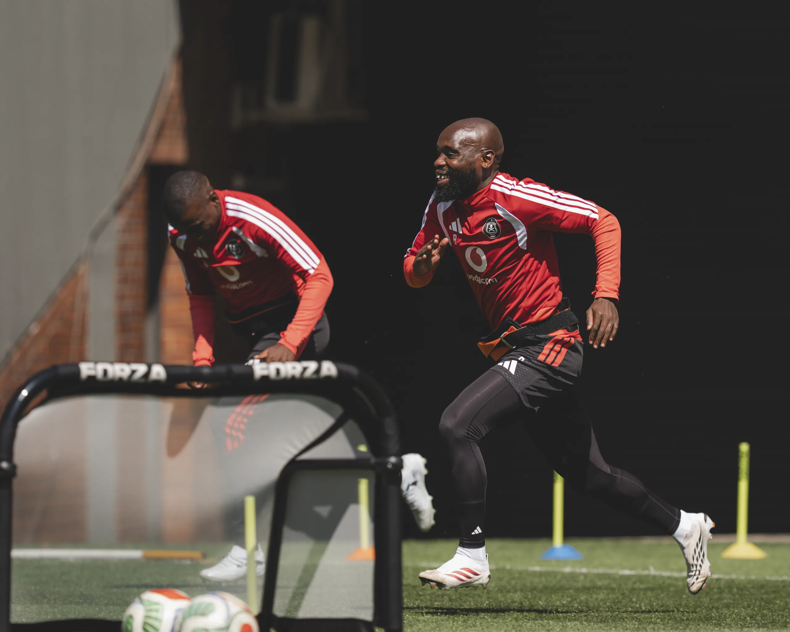 'We Want To Set The Tone' — Makhaula 3 Kabelo Dlamini and Makhehleni Makhaula at training