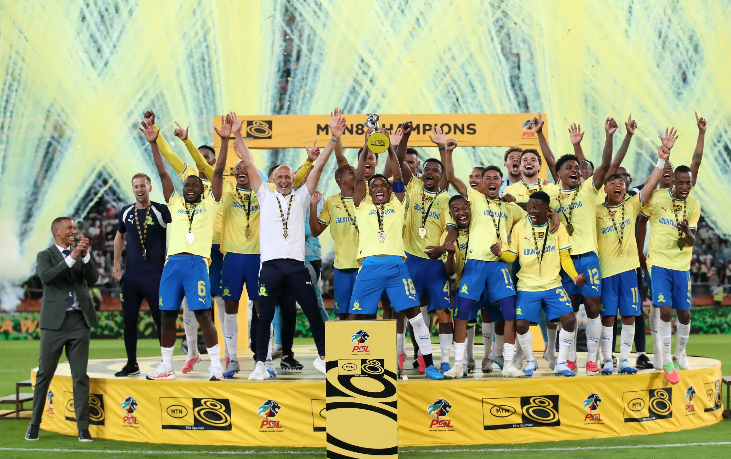 eThekwini Mayor Hails MTN8 Final Success At Moses Mabhida Stadium 4 Mamelodi Sundowns lift MTN8
