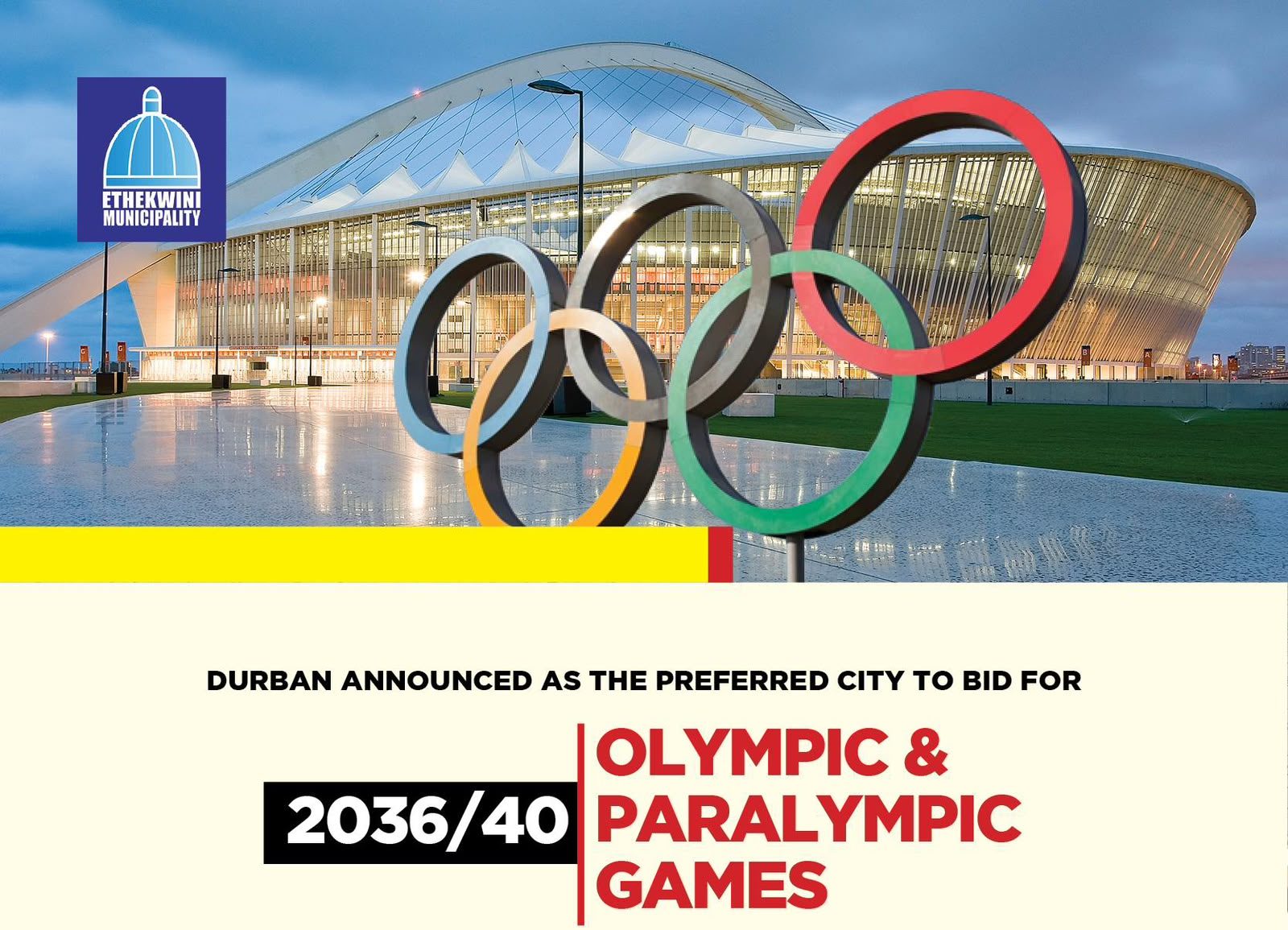 Durban Selected As South Africa Host City For 2036 Olympic And Paralympic Games Bid
